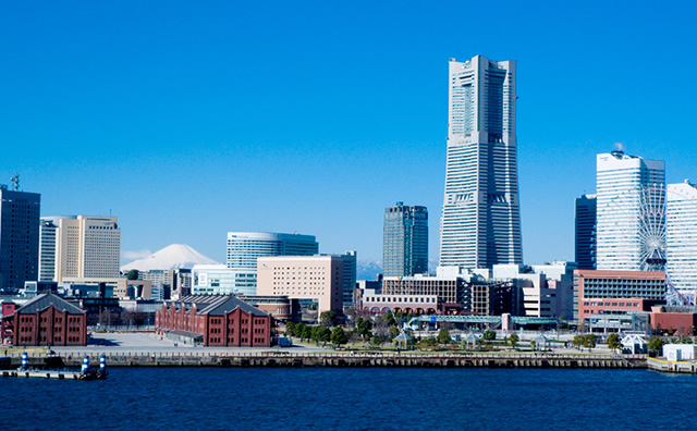 神奈川エリアの横浜MM21昼風景