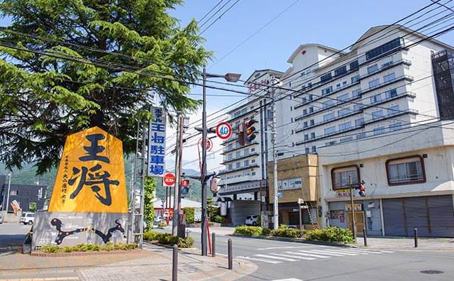 天童温泉　街並み