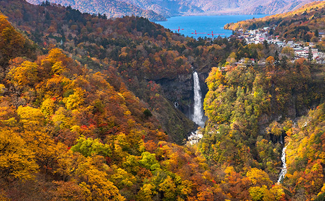 華厳ノ滝　紅葉
