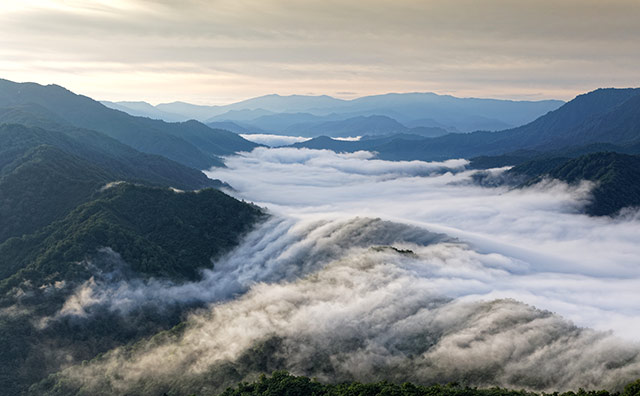 枝折峠の滝雲
