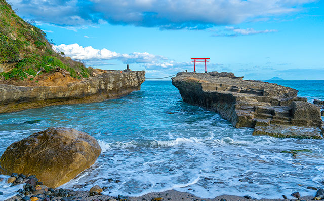 下田温泉 白浜神社の鳥居
